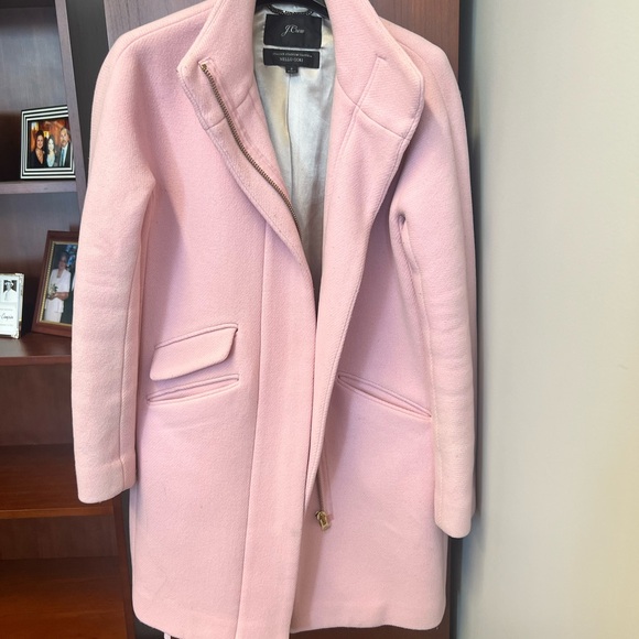 J Crew Cocoon Wool Blend Pink Coat - Size 2 - Picture 2 of 12